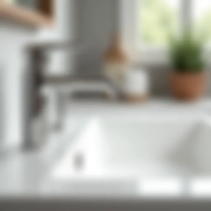 A beautifully designed faucet complementing bathroom decor
