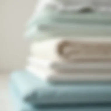 Close-up of plush mattress materials and layering