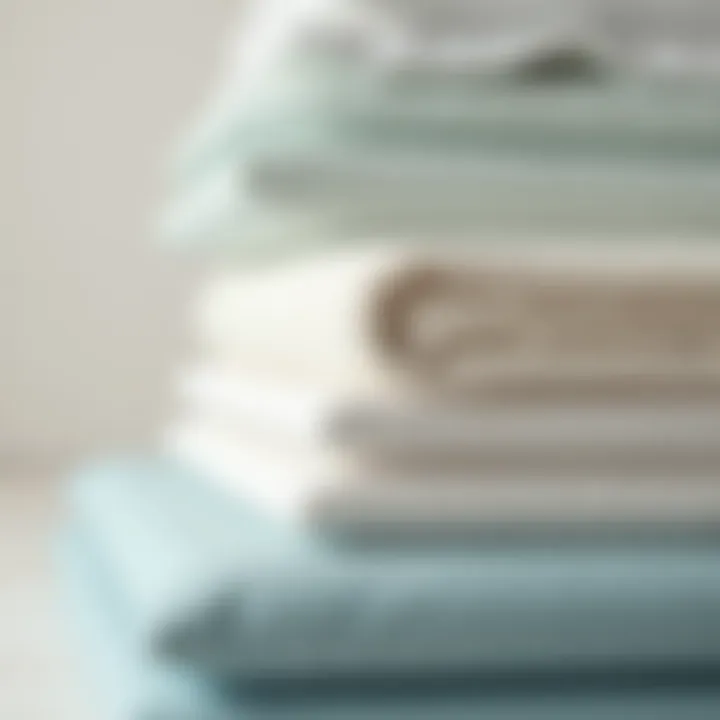 Close-up of plush mattress materials and layering