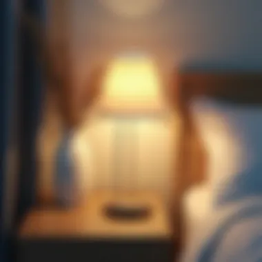 Stylish bedside lamp using energy-efficient LED technology