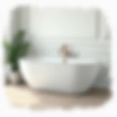 Contemporary composite tub with unique features