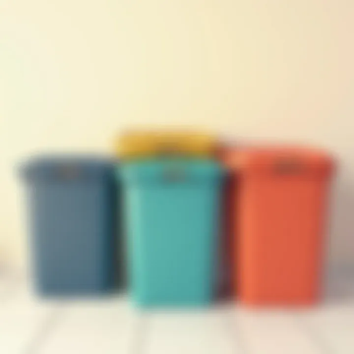 Color psychology illustrated through a selection of laundry baskets in various hues