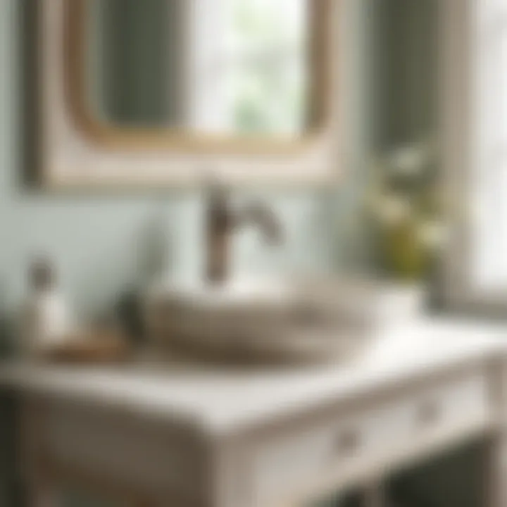 Vintage-inspired countertop sink with intricate detailing
