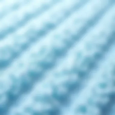 Close-up of soft texture and color of a light blue bath mat