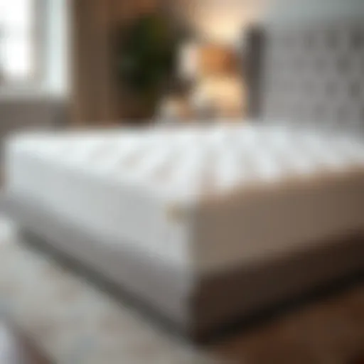 Luxury mattress showcasing premium materials