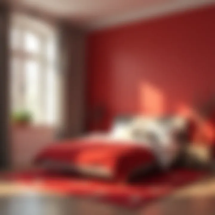 Psychological impact of red color in bedroom