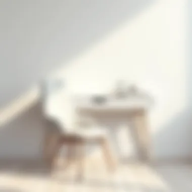 Stylish white desk chair paired with a minimalist desk