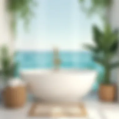 Creating Tranquility with Coastal Decor Tranquil bathroom atmosphere enhanced by coastal decor