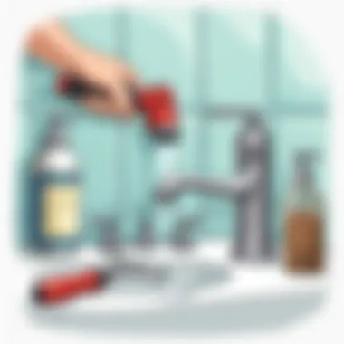 Tools required for faucet installation